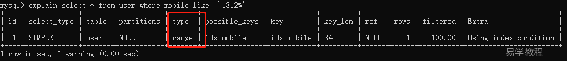 Mysql如何判断是否走索引