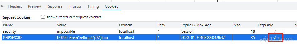 PHP中设置httponly