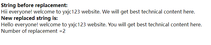 PHP str_replace() 函数