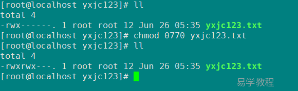 Linux chmod 命令