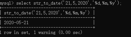 mysql str_to_date() 函数 mysql str_to_date() 函数