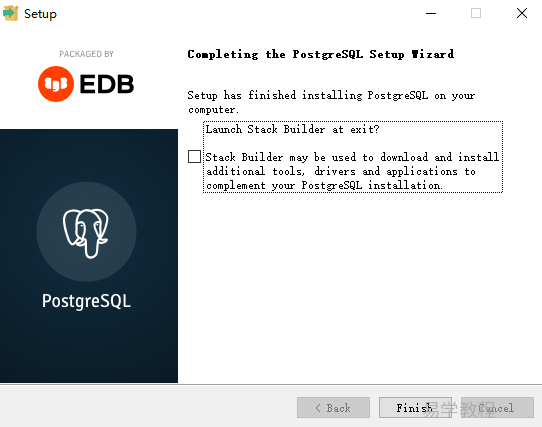 Windows 安装 PostgreSQL 数据库