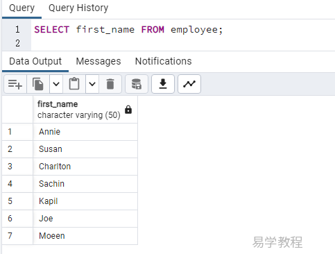PostgreSQL SELECT 语句